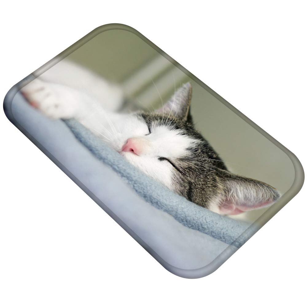 Amazon | [ねこタウン] 猫ちゃんバスマット かわいい 玄関マット